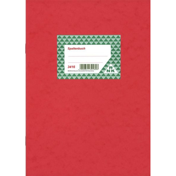 4002871341608 - Spaltenbuch 3416 A4 30 Blatt   60 Seiten mit Kopfleiste 16 Spalten über 2 Seiten 4002871341608 RNK
