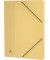 Eckspannmappe 4604-1, A4 gelb Karton 380g, mit 3 Einschlagklappen