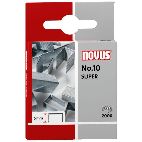 4009729020012 - Heftklammern SUPER 040-0179 Stahldraht verzinkt No 10 Heftleistung 10 Blatt max  4009729020012 2000 Stück