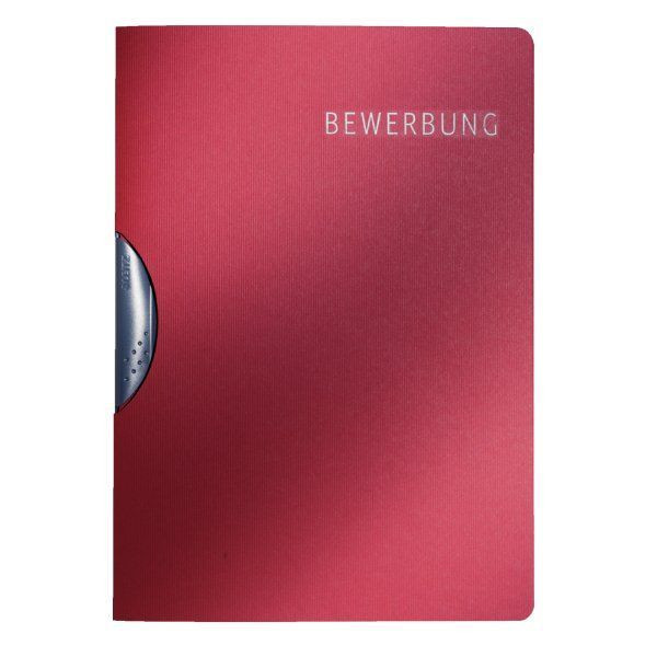 10 Stück Leitz Bewerbungsmappe 3973 Elegant mit Clip A4 bis 20 Blatt bordeaux 4002432381623 Leitz