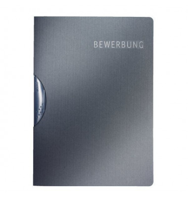 Bewerbungsmappe 3973 Elegant mit Clip A4 bis 20 Blatt dunkelgrau Bewerbungsmappe 3973 Elegant mit Clip A4 bis 20 Blatt dunkelgrau