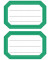 Schuletiketten neutral grün Linier 82x55