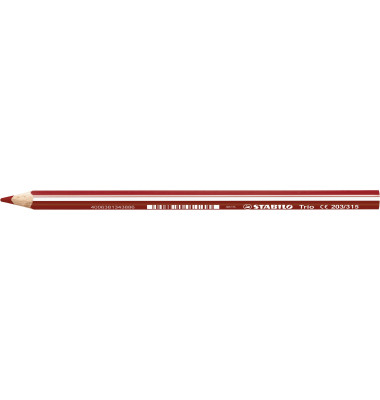 Buntstifte STABILO Trio dick, 203/315, rot, dreikant, ergonomisch