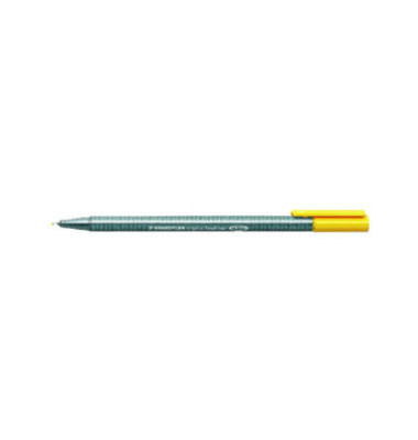 Fineliner triplus 334, 334-1, silber (Schreibfarbe: gelb), 0,3mm