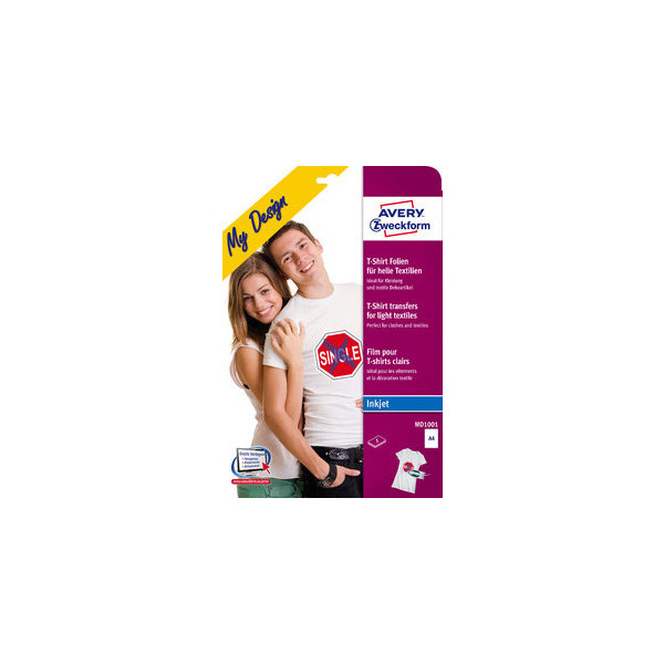 4004182045411 - AVZ MD1001 - Transferfolien für helle Textilien 210 x 297 mm 5 Bögen