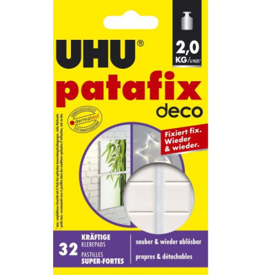 Klebepads 47910 deco, 32 St&uuml;ck, 16x18mm (BxL), doppelseitig, wiederabl&ouml;sbar