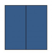 Blanko-Gru&szlig;karten 1103069090 DIN lang hoch doppelt 210mm x 10cm (BxH) 220g planliegend blau Papier
