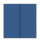 Blanko-Grußkarten 1103069090 DIN lang hoch doppelt 210mm x 100mm (BxH) 220g planliegend blau Papier