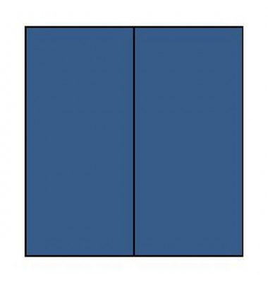 Blanko-Grußkarten 1103069090 DIN lang hoch doppelt 210mm x 100mm (BxH) 220g planliegend blau Papier