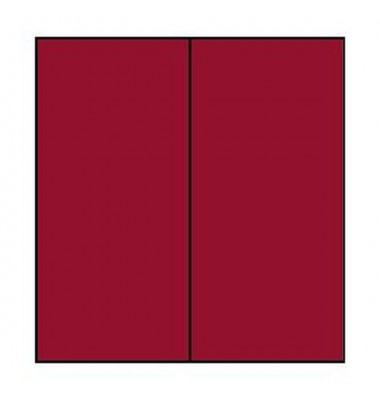 Blanko-Grußkarten 1103069072 DIN lang hoch doppelt 210mm x 100mm (BxH) 220g planliegend rot Papier