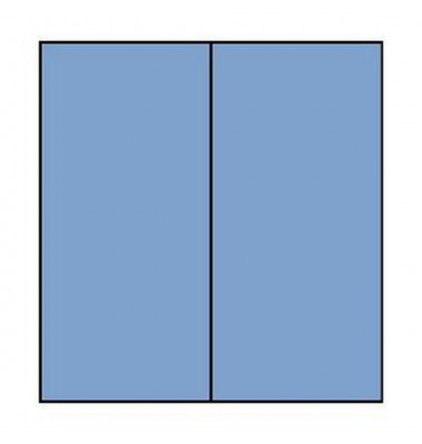 Blanko-Grußkarten 1103069035 DIN lang hoch doppelt 210mm x 100mm (BxH) 220g planliegend blau Papier