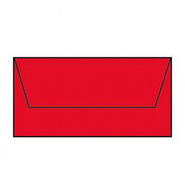 Designbriefumschlag Paperado 1103002126, Din Lang, nassklebend, 100g, tomate