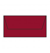 Designbriefumschläge Din Lang ohne Fenster nassklebend 100g rosso 5 Stück