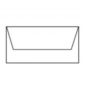 Designbriefumschlag Paperado 1103002009, Din Lang, nassklebend, 100g, weiß