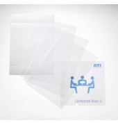 T&uuml;rschild 210 x 210 mm transparent 10ST