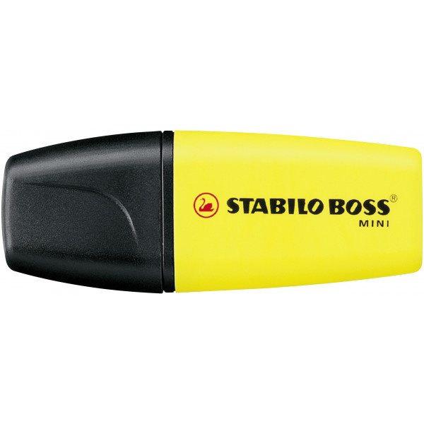 10 Stück Stabilo Textmarker STABILO BOSS MiNI, 0724, gelb, 2-5mm Keilspitze 0000042117636 Stabilo