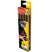 Bleistift Black'Peps M850022 schwarz/orange 2B