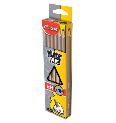 Bleistift Classic, M850023, dunkelgrau/orange, 2,2mm, 2H
