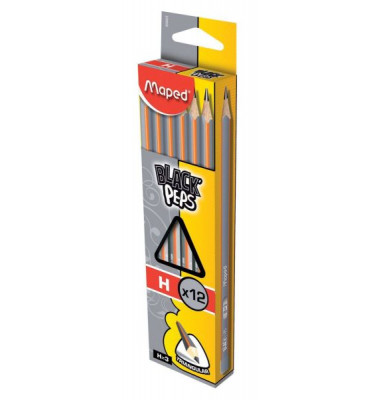 Bleistift Classic, M850025, dunkelgrau/orange, 2,2mm, H