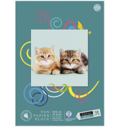 Tonpapierblock A4 sortiert 20 Blatt