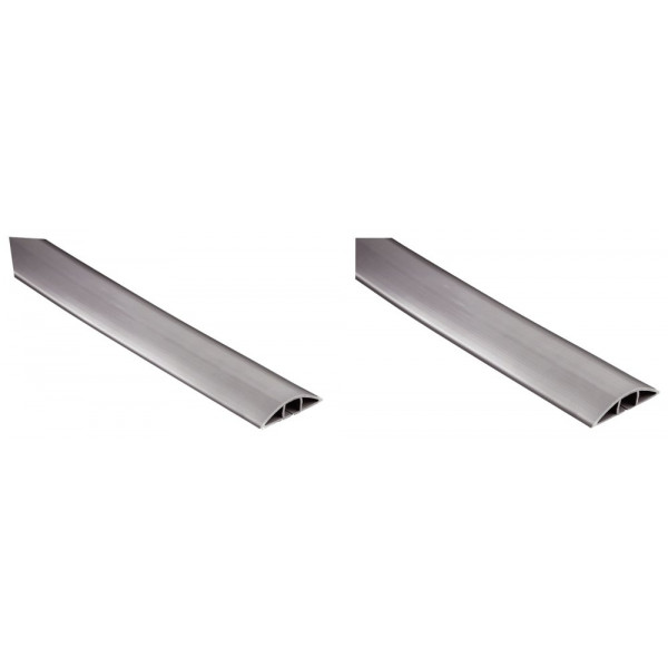 hama PVC-Kabelkanal Flexkanal halbrund 180 3 01 cm Silber (20595)