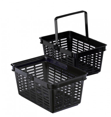 Einkaufskorb Basket 19 1801565060, 19 Liter, außen 448x283x212mm, Kunststoff schwarz