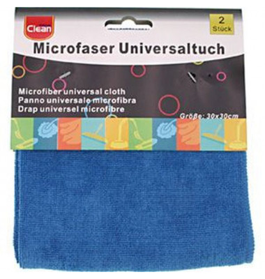 Universal Mikrofasertuch 2 Stück; 30 x 30 cm Universal Mikrofasertuch 2 Stück; 30 x 30 cm