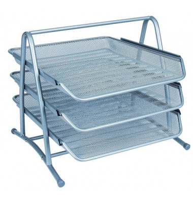 Briefablagenset KF00822, A4/C4, silber, Metall