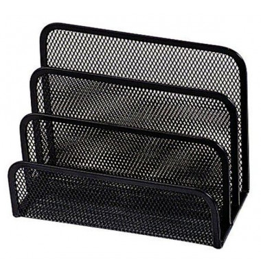 Briefständer Metall schwarz 3-teilig