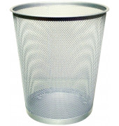Papierkorb Gitter KF00849, 19 Liter, rund, silber Papierkorb Gitter KF00849, 19 Liter, rund, silber