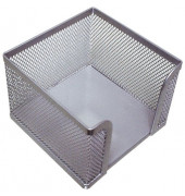 Zettelbox KF00881, KF00881, 98x80x98mm, silber, Metall