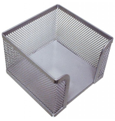 Zettelbox KF00881, KF00881, 98x80x98mm, silber, Metall