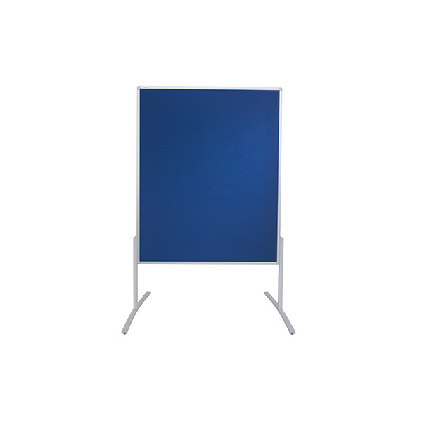 4016946207829 - Moderationstafel Pro Line Hoch- & Querformat beidseitig verwendbar B 1200 x H 1500 mm Filzoberfläche blau