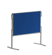 Moderationstafel Pro MT880303, 120x150cm, Filz + Filz (beidseitig), pinnbar, klappbar, blau + blau