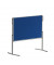 Moderationstafel Pro MT880303, 120x150cm, Filz + Filz (beidseitig), pinnbar, klappbar, blau + blau