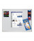 Pinnwand Pro PT830712, 180x90cm, Filz, Aluminiumrahmen, grau