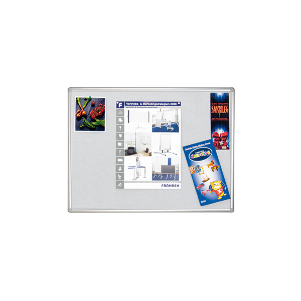 4016946206396 - Pinnwand für Wand Schienensystem PRO PT830712 180x90cm Filz Aluminiumrahmen 4016946206396 Franken