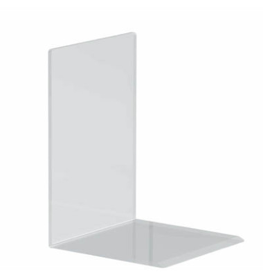 Buchstützen 3513705 12x12x17cm (BxTxH) Acryl glasklar