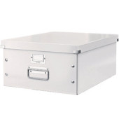 Aufbewahrungsbox Click & Store WOW 6045-00-01, 36 Liter mit Deckel, für A3, außen 484x369x200mm, Karton weiß
