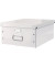 Aufbewahrungsbox Click & Store WOW 6045-00-01, 36 Liter mit Deckel, für A3, außen 484x369x200mm, Karton weiß