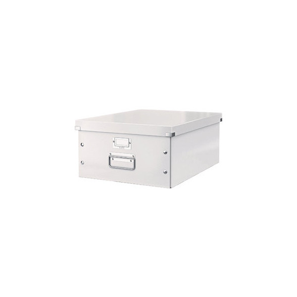 4002432396832 - Aufbewahrungsbox Click & Store WOW 6045-00-01 36 Liter mit Deckel für A3 außen 484x369x200mm Karton weiß 4002432396832 Leitz