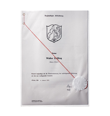 Ausweissteckh&uuml;lle A4 transp