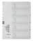 Kartonregister 31003-08, 1 bis 5, A4, 190 g/m², weiße Taben, 5-teilig