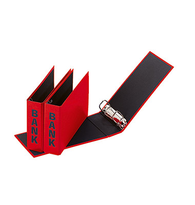 Bankordner Basic Colours 40801-03, 1/3 A4 50mm schmal Kunststoff vollfarbig rot Bankordner Basic Colours 40801-03, 1/3 A4 50mm schmal Kunststoff vollfarbig rot