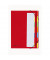 Ordnungsmappe Deskorganizer Premium 44171-01, 7-teilig blanko, rot, Din A4, 7 F&auml;cher