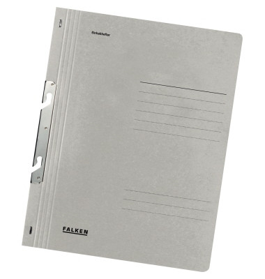 Einhakhefter 80000862, A4 grau ganzer Vorderdeckel, Karton 250g