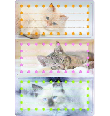 Schuletiketten Katzen Schuletiketten Katzen
