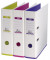 Ordner myColour Strong-Line 100023638, A4 80mm breit PP vollfarbig wei&szlig;/farbig sortiert