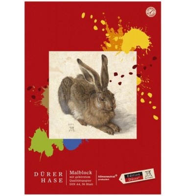 Zeichenblock Edition D&uuml;rer A4 wei&szlig; blanco 50 Blatt