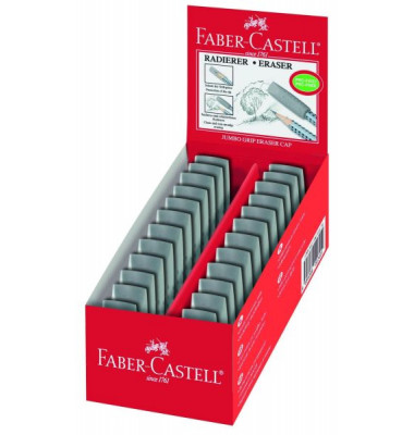 Faber-castell jumbo grip eraser cap grey, for thick pencils 187010 (9556089007788)